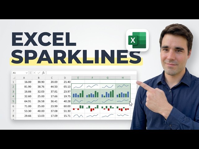 Excel Sparklines And Charts In Cells [Easy Hack]