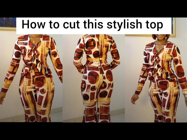 How to cut a Stylish blouse with gathers #viral #tutorial 