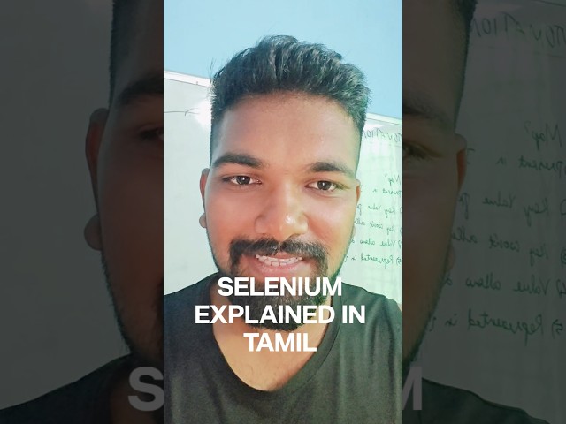 Selenium Automation Testing Explained in Tamil  Beginner Friendly Tutorial