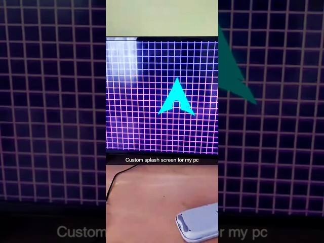 Arch Linux Boot screen #archlinux #archlinuxcommunity #plymouth  #archlinuxguide #linux