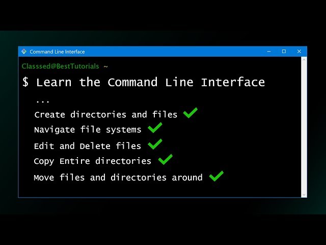 Command Line Interface Tutorial (with GitBash)