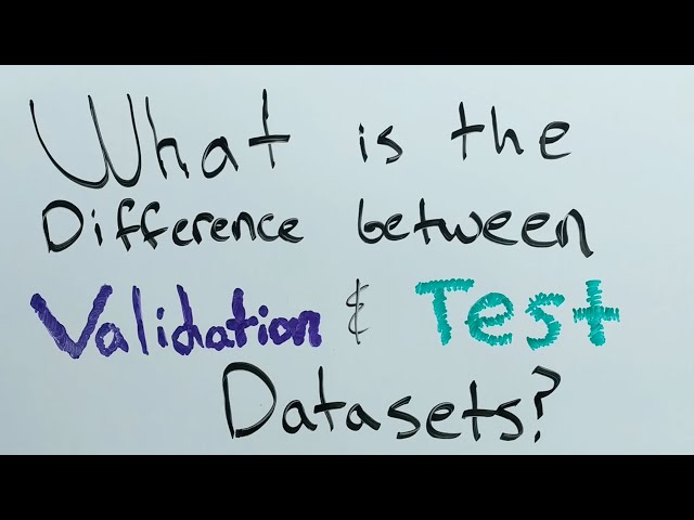 Intuition: Training Set vs. Test Set vs. Validation Set