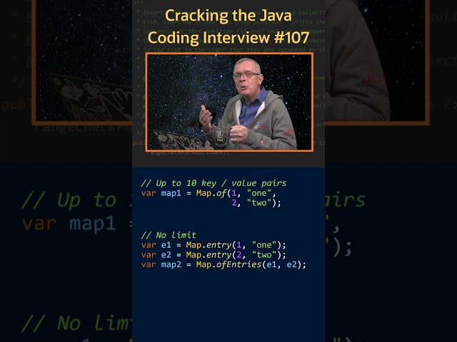 How can you create a prefilled map? - Cracking the Java Coding Interview