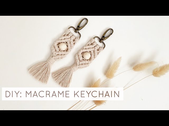 DIY: EASY MACRAME KEYCHAIN | MACRAME TUTORIAL | STEP BY STEP