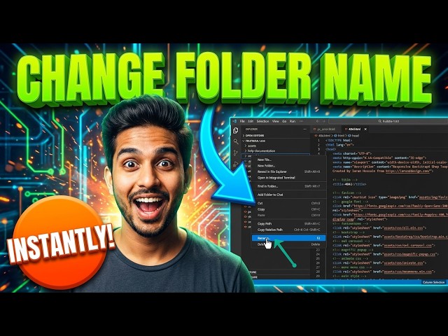 How to Change a Folder Name in VS Code | Quick Rename Tutorial
