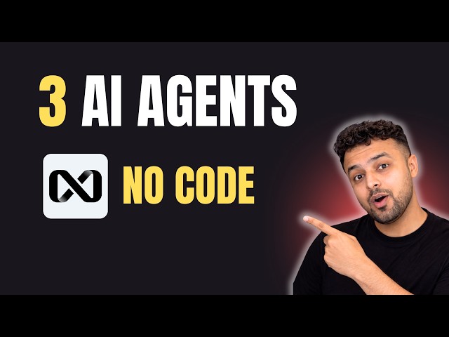 I Built 3 AI Agents in 15 Minutes (No Code)