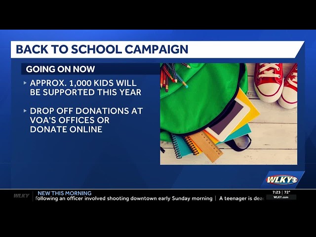 Volunteers of America in Louisville hosts back-to-school campaign