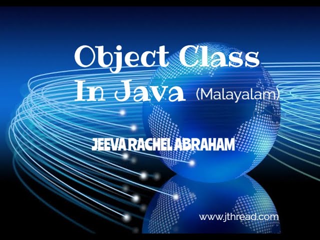 Object class in Java (Malayalam)