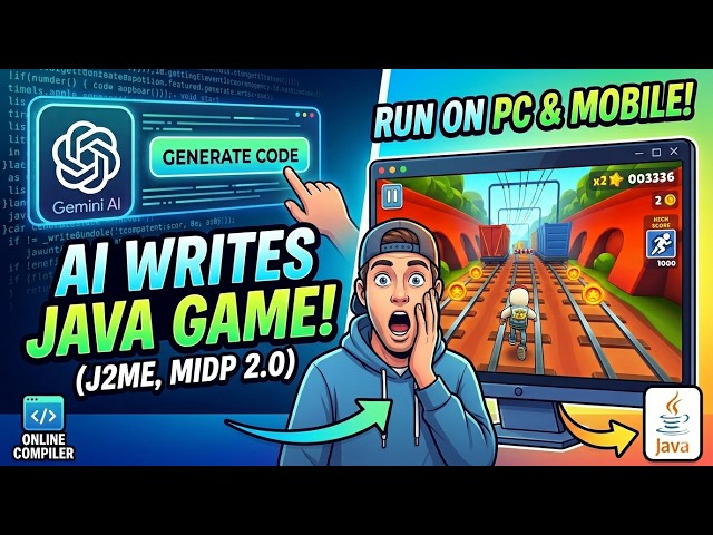 Can AI create SUBWAY SURFERS Game for Old Phones (J2ME Tutorial) Using AI (Gemini + Cloud Compiler)
