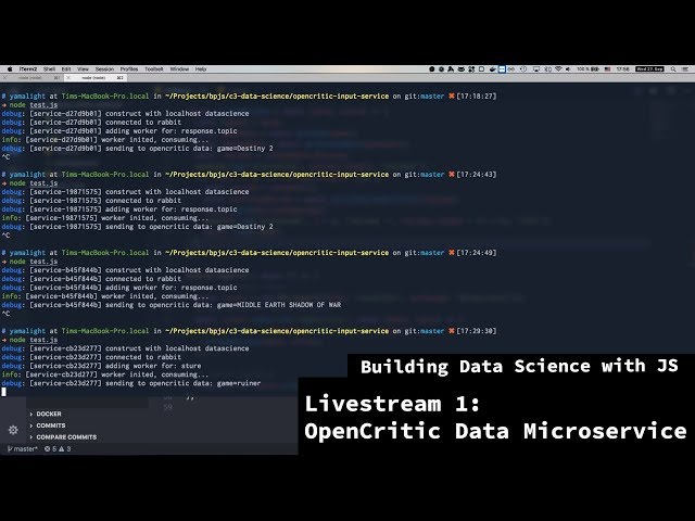 Building Data Science with JS - Livestream 1 - Building OpenCritic data microservice