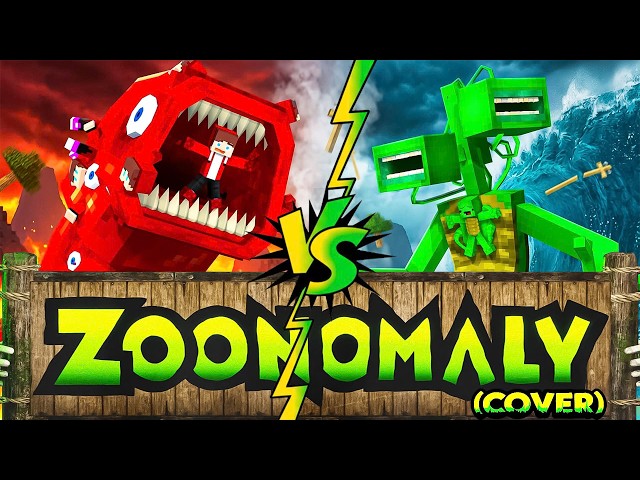 JJ Train Eater VS Mikey Siren HEAD in Maizen Minecraft | Zoonomaly Theme Song (COVER)