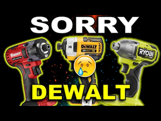 Dewalt vs Ryobi vs Bauer (Harbor Freight)