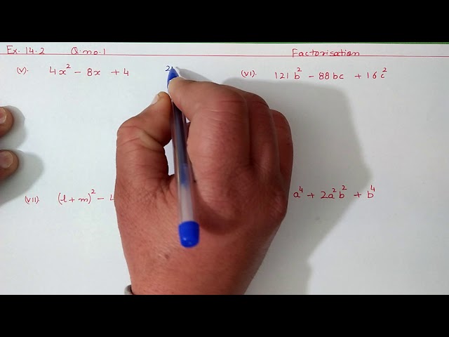 Ex.12.2 Q.1 Chapter:12 Factorisation | Ncert Maths Class 8 | Cbse