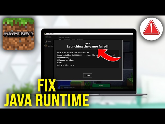 How To Fix Unable To Locate Java Runtime On Minecraft Error - Launching Game Failed