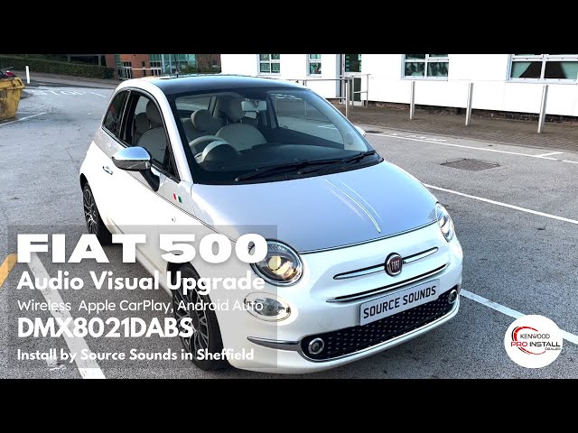 Fiat 500 Audio Upgrade Wireless CarPlay Android Auto DMX8021DABS #fiat #caraudio #carplay