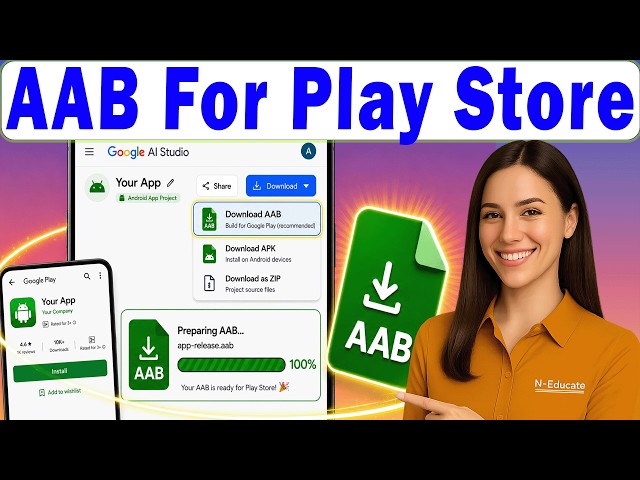 Build AAB from Google AI Studio Android App and Publish to Play Store (It Works on Phone)