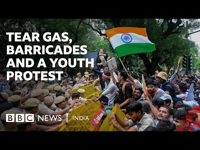 What happened in Delhi when youth protesters marched to India's parliament? | BBC News India