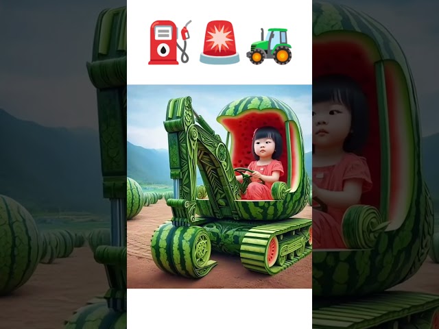 Ai Cute Kid Drive A Crane 💯🔥🚜 #aiforkids #shorts @natanporai