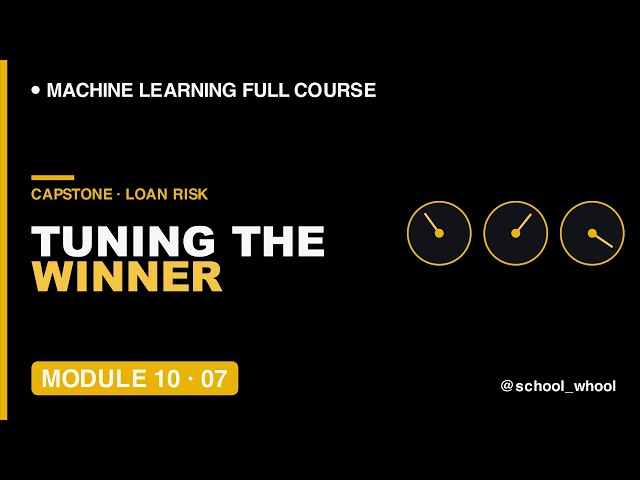 M10L7: ML Capstone Project - Hyperparameters Tuning | Machine Learning free course #ai #datascience