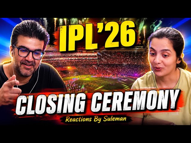 Pakistani Couple React To IPL 2026 Closing Ceremony Fireworks & Performance | Laser Show #ipl2026 