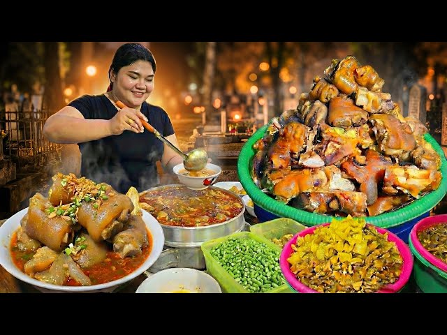 PENJUALNYA CANTIK BANGET! Jualan Kikil Jumbo di Samping Kuburan, Tapi Antriannya Gila-Gilaan