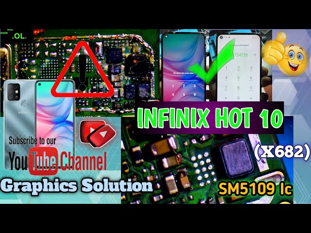 Infinix Hot 10 (X682) Graphics Problems Solutions Water Damage Repair