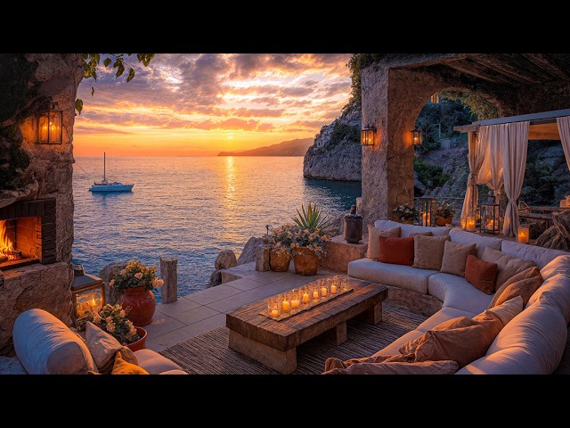 Luxury Sunset Jazz Villa - Seaside Pool Ambience And Ocean Waves For Deep Relaxation & Inner Peace