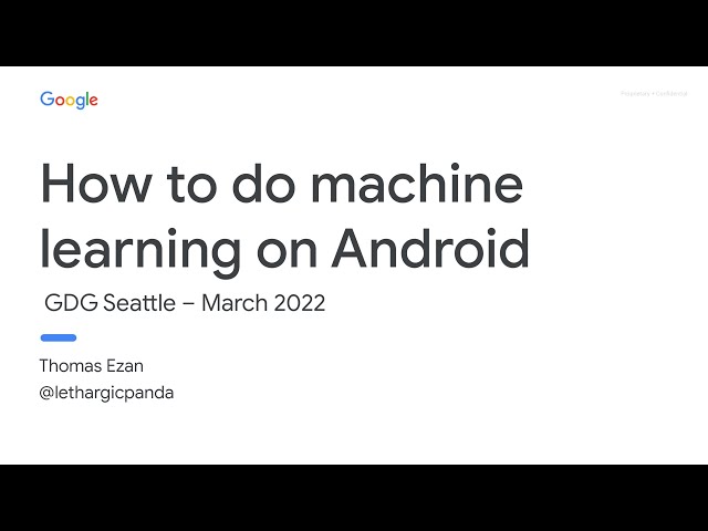 How to do Machine Learning On Android
