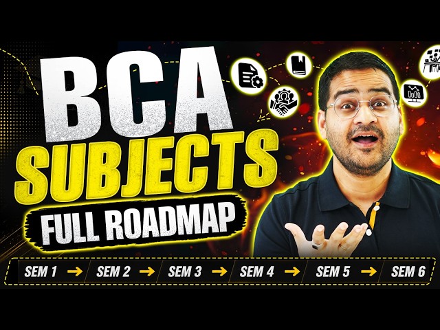 🎯 BCA Subjects 2026 | How Many Subjects Are There in BCA Course? | BCA Full Roadmap #bca