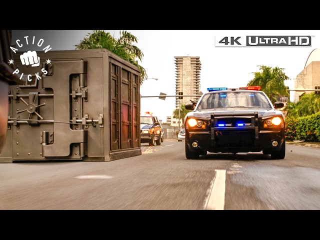 Vault Chase Scene: Dom & Brian’s $100M Rio Safe Heist | Fast Five (4k Ultra HD)