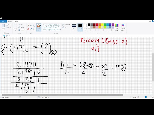 binary to decimal and decimal to binary conversions