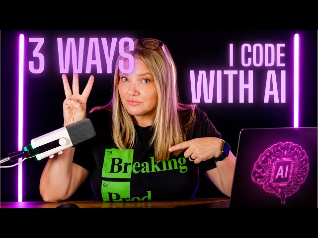 3 Ways I Code with AI (and when to use them)