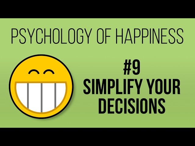 "Paradox of Choice" (Psychology of Happiness #9)
