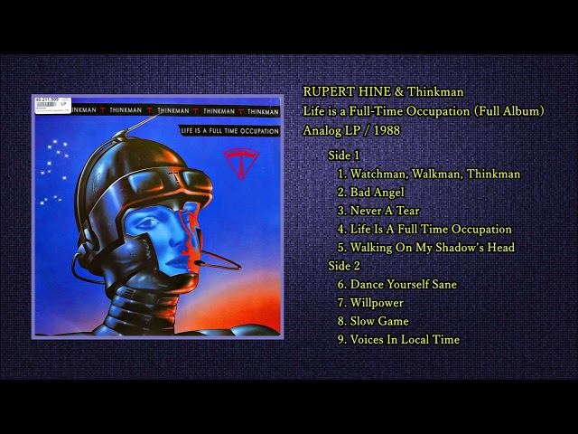 THINKMAN - Life is a Full Time Occupation (Full Album) / 1988 Analog LP