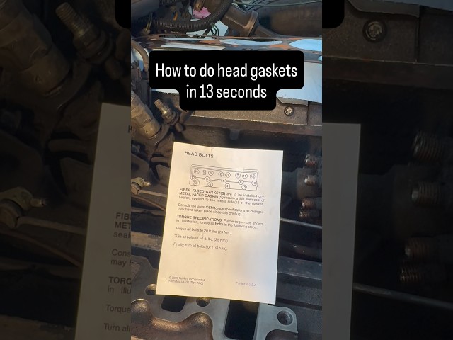 Quick tutorial on head gaskets, I hope this helps you very much. #howto #diy #tips #funny #truck