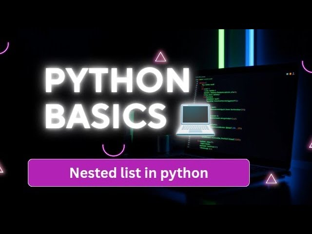 Nested list in python.