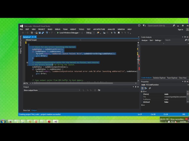 Cuda Tutorials - 4 # How to compile and execute cuda program in Visual Studio on Windows
