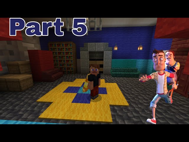 How to build Atlantic Craft Hello neighbor Alpha 2 house - Part 5 - Interior