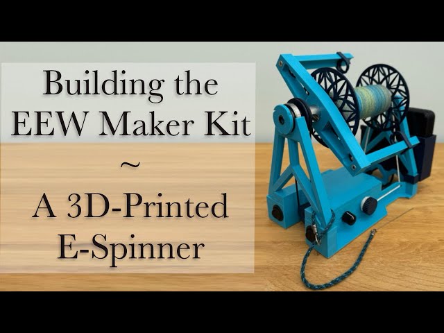 Preview of the Electric Eel Wheel Maker Kit - a 3D printed e-spinner that you can build yourself