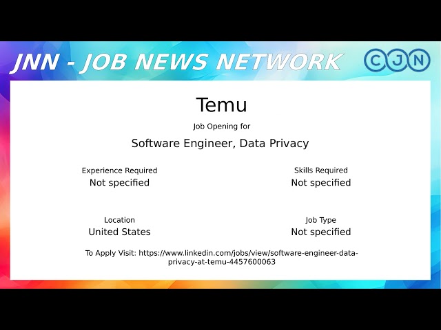 Job News Show 2 | Top 10 Software Engineer Jobs | 2026-08-26