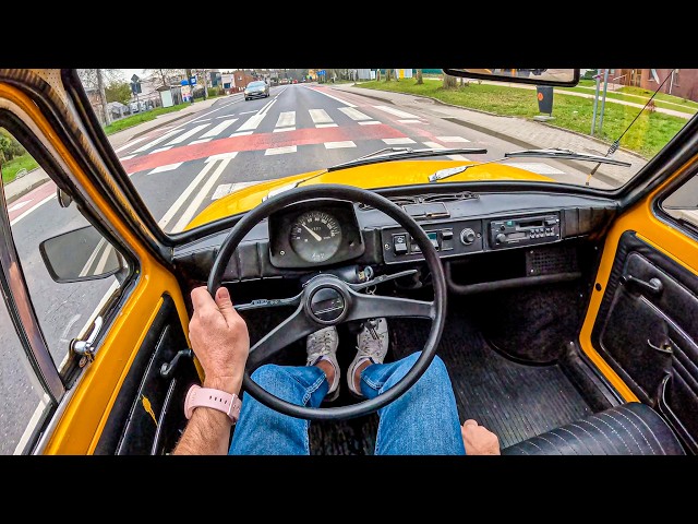 1976 Fiat 126p  | 0.6 23hp | POV Test Drive #2761 | Joe Black