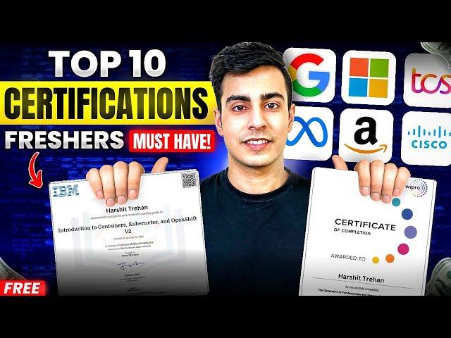 Top 10 Certificates That Will Get You HIRED | AWS, Azure, Google Cloud, Cisco