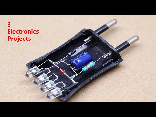 Helpful 3 electronics projects  you can make at home