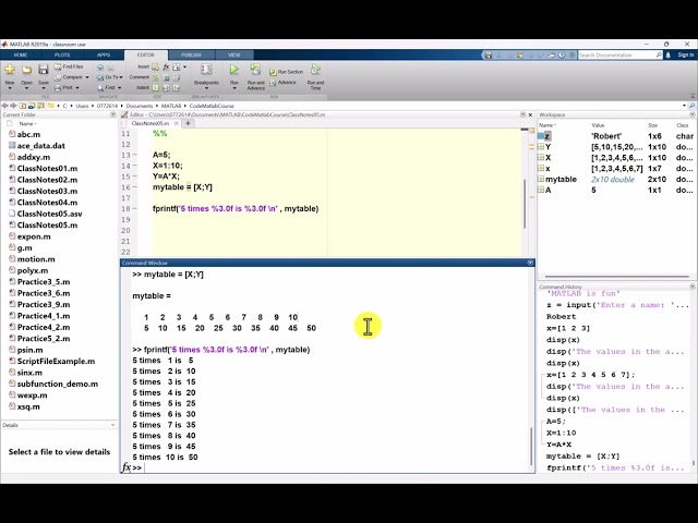 fprintf - Formatted Output