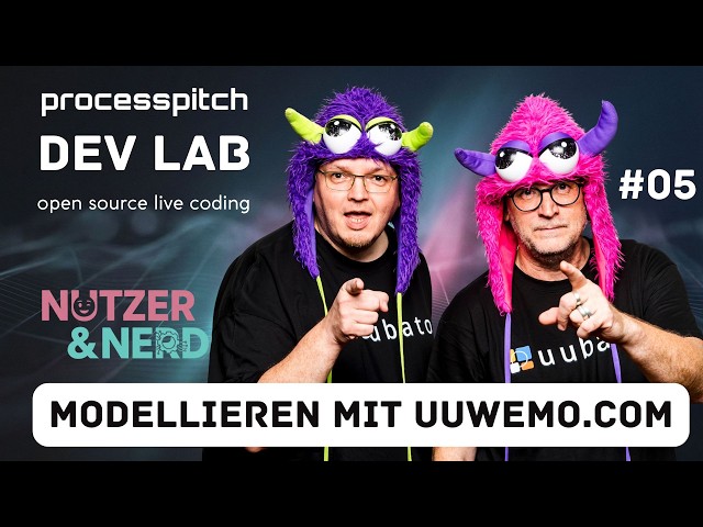 🔴 DEV LAB #5 – Geschenk ausgepackt: Der #uubato Modeler ist da & #uuwemo-Live-Coding!