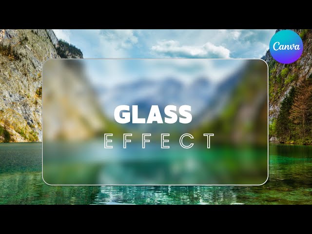 Canva মোবাইল টিউটোরিয়াল | Glassmorphism Effect, Blurry Glass & Transparent Blur Design।