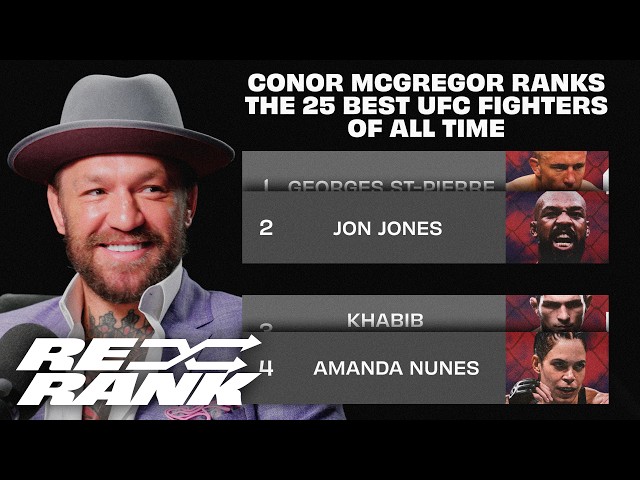 Conor McGregor Ranks the Best UFC Fighters of All Time | Re-Rank