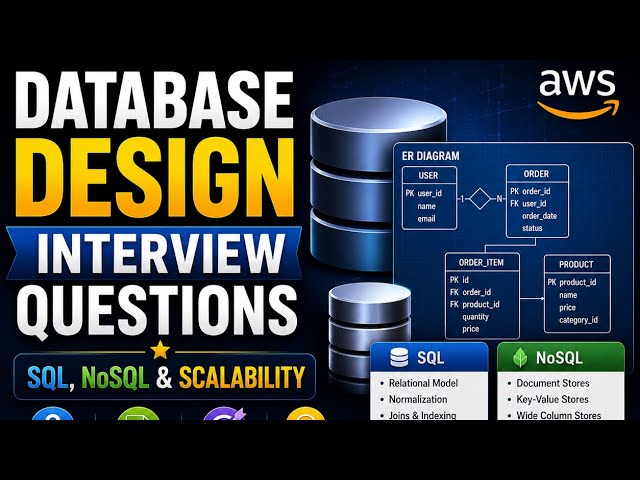 Database Design Interview Questions | SQL, NoSQL and Scalability