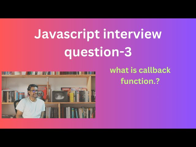 What is callback function..#javascript  #interviewquestions