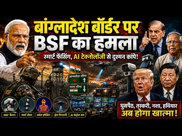 भारत की अदृश्य सीमा दीवार तैयार! स्मार्ट फेंसिंग से बांग्लादेश और पाकिस्तान हैरान